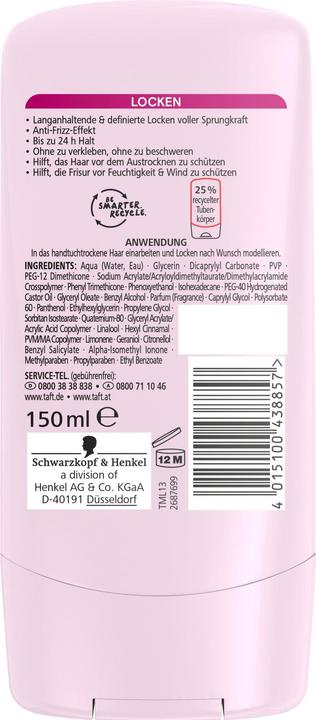 Actual product image Taft Locken Styling Balm (Hair cream, 150 ml)