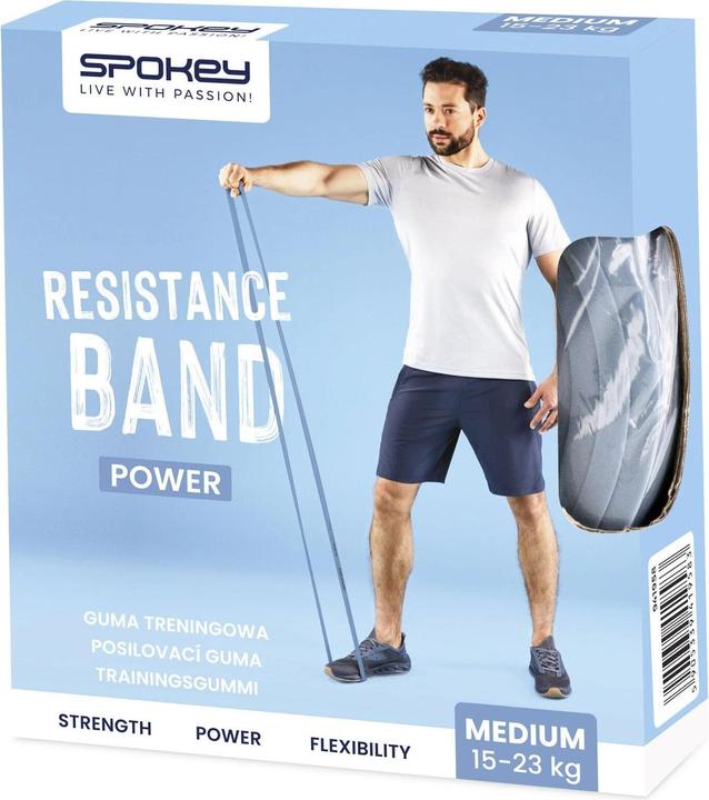 Actual product image Spokey Fitness band Power Blue, medium, 208 cm (2.08 m, Medium)