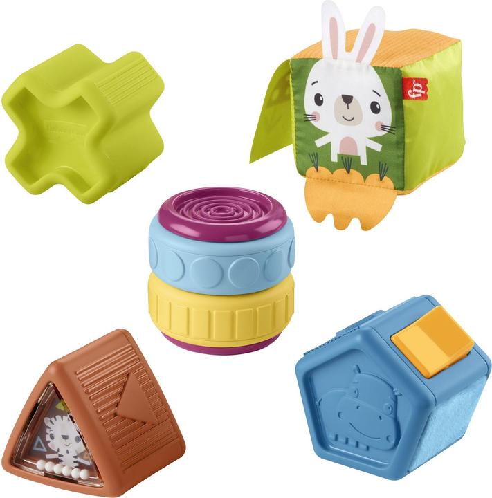 Fisher-Price Baby Spielzeug Busy Activity Sensorische Blöcke