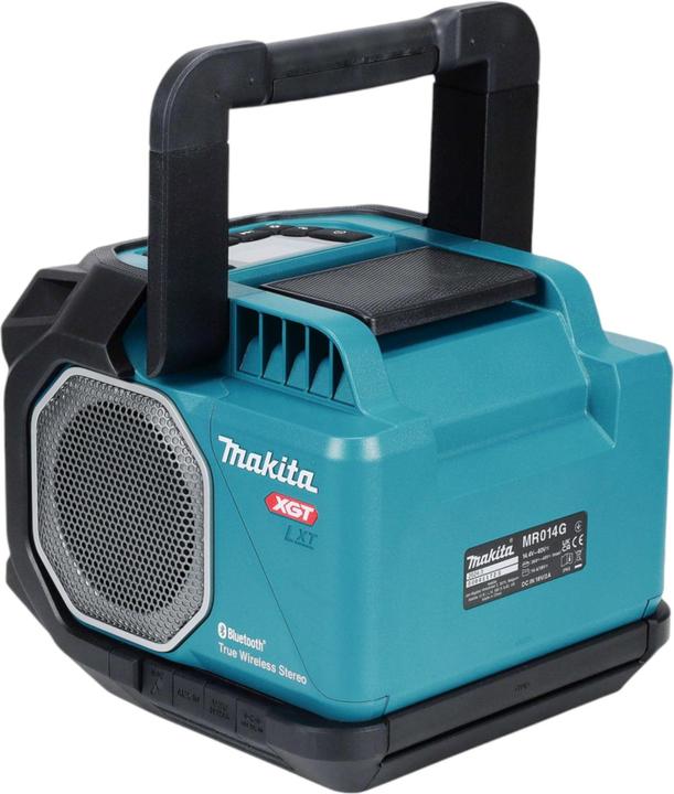 Actual product image Makita MR014G Bluetooth speaker 14.4/18/40V- LXT XGT- Bluetooth- connectable- (36 h, Rechargeable battery operated, Electrical connection)
