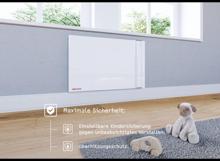 Actual product image Stiebel Eltron CND 150, 1.5 kW Duo wall convector for approx. 20 m², without plug (1500 W)