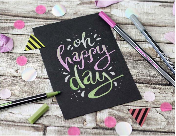 Actual product image STABILO Pen 68 Premium Metallic Felt Pen (Light green, 1 x)
