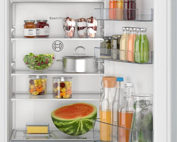 Actual product image Bosch Hausgeräte Series 2, built-in refrigerator with freezer compartment, 122.5 x 56 cm, trailing hinge KIL425SE0 (187 l)