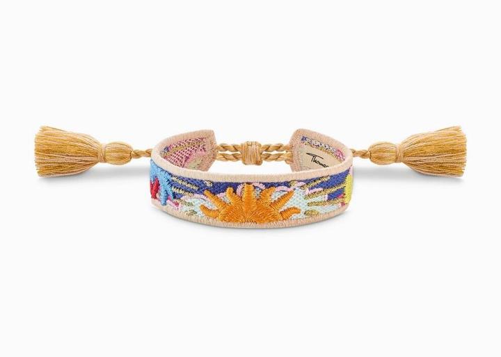 Produktbild Thomas Sabo Armband mit Sonne, Palme und Kaktus (24 cm, Textil)