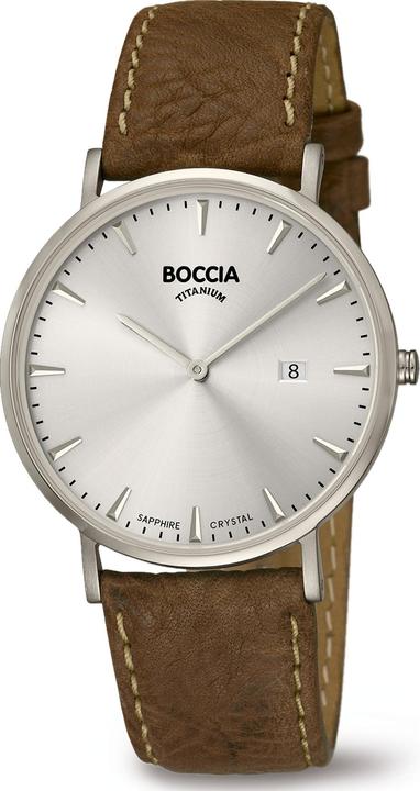Produktbild Boccia 3648-01 Herrenuhr Titanium 39mm 3ATM (Analoguhr, 39 mm)