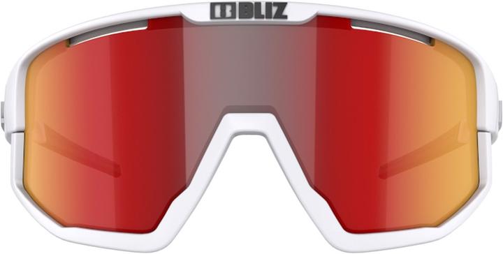 Actual product image Bliz Fusion (matt white, White, Black, Smoke w Red Multi)