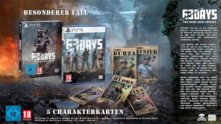 Immagine prodotto Meridiem Games 63 Giorni - Edizione Nazionale dell'Esercito PS-5 UK (PS5, EN)