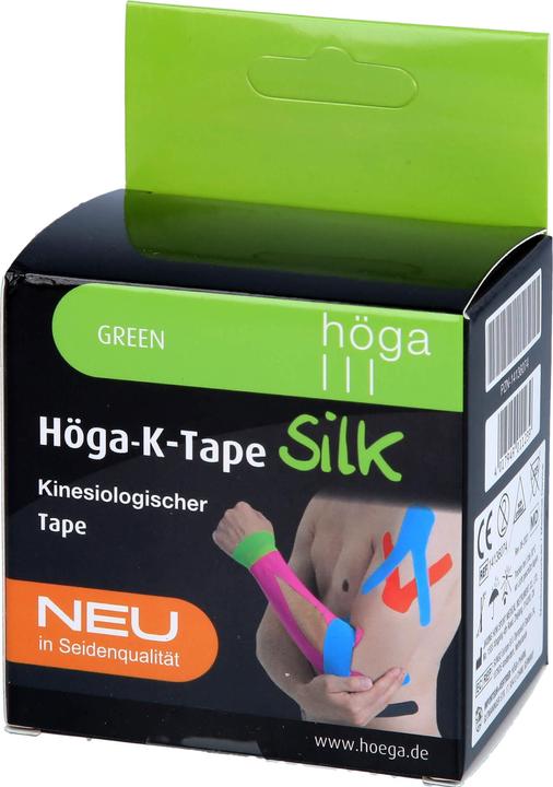 Höga K-Tape Silk 5 cm x 5 m green KinesiologischerTape, 1 St. Pflaster (1 x)