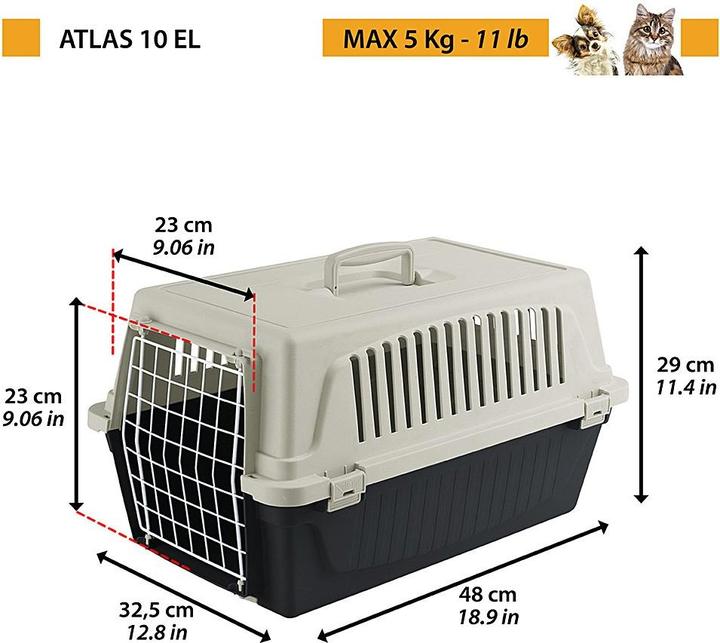 Immagine prodotto Ferplast Atlas 10 EL - Passeggino per animali domestici, blu (Gatto, Cane, Pieghevole, Lavabile)