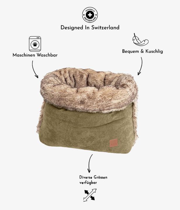 Image du produit Pet & Co. Sac de couchage Snuggle Cord Sand M (Chien)