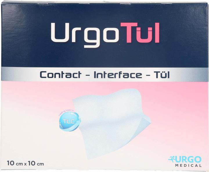 Actual product image Urgo UrgoTül 10 x 10 cm lipidocolloid wound dressing, 10 pcs. Wound gauze