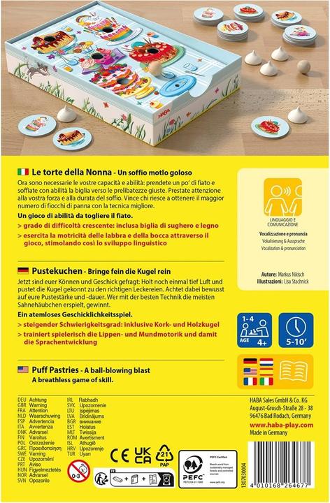 Produktbild Haba Le torte della Nonna (Deutsch, Französisch, Italienisch, Englisch)