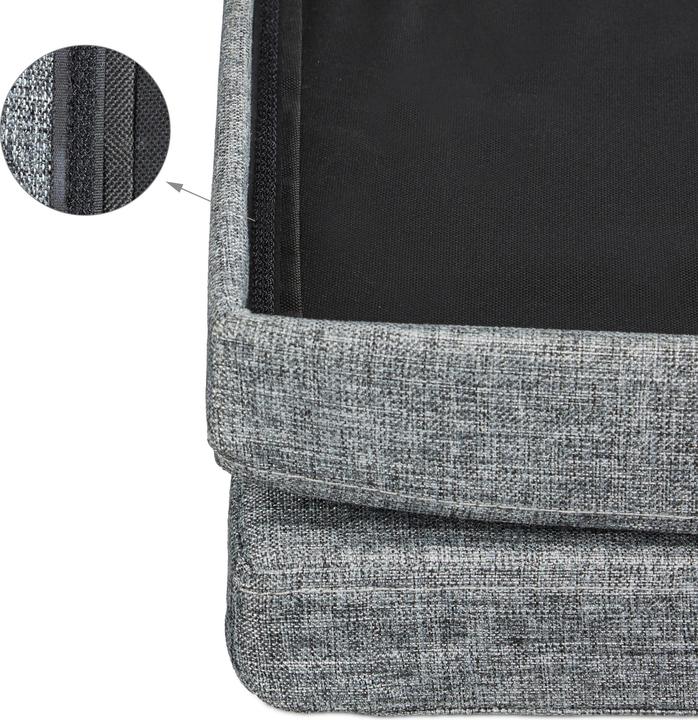 Actual product image Relaxdays Folding Storage Ottoman