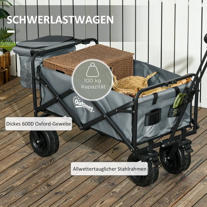 Produktbild Outsunny Bollerwagen mit Kühltasche