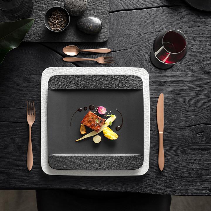 Immagine prodotto Villeroy & Boch Piatto da pranzo quadrato Fabbricazione Rock (1 x, 28 cm)