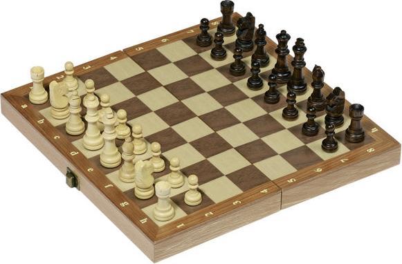 Immagine prodotto Goki Set di scacchi in valigetta pieghevole di legno