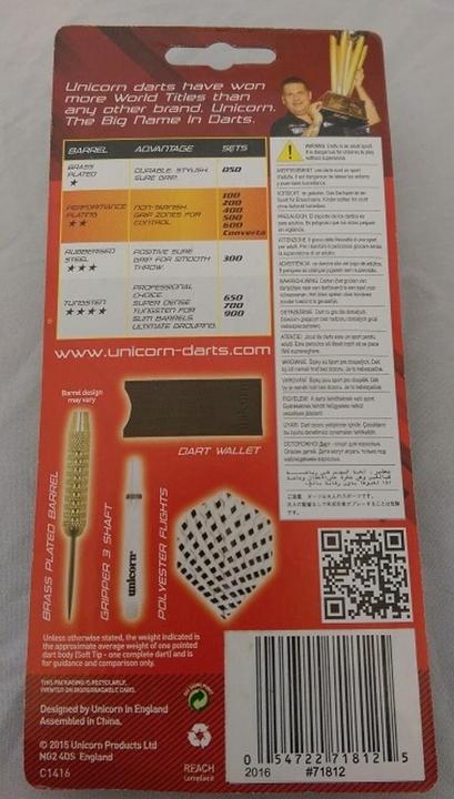 Actual product image Unicorn Steel Tip - S200 - 21g (21 g)