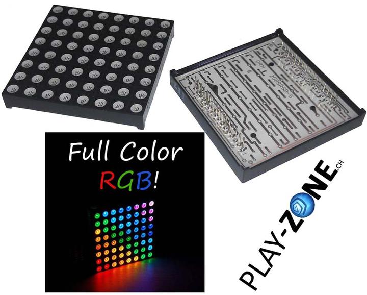Produktbild OEM RGB 8x8-LED Matrix 6cm 6cm Common Anode