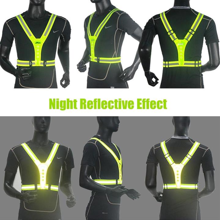 Actual product image Japcell Reflektierende Weste mit LED-Licht (One size)