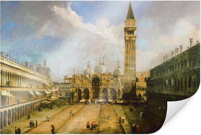 Produktbild Trenddeko Canaletto - Die Piazza San Marco (60 x 40 cm)