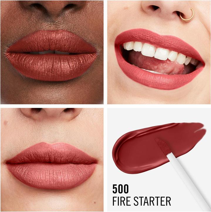 Immagine prodotto Rimmel London Colore labbra liquido Mega Matte a lunga durata (500 Accensione del fuoco)