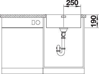 Actual product image Blanco Andano 500-IF (Top-mounted sink, 44 cm, 54 cm)
