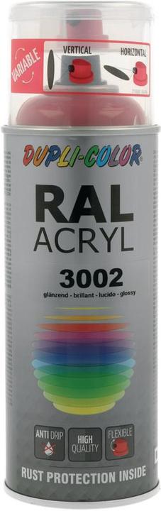 Immagine prodotto Dupli-Color Vernice acrilica lucida RAL 3002 rosso carminio (Cremisi, 0.40 l)