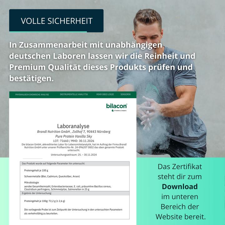 Produktbild Brandl-Nutrition Pure Protein (Vanille, 1 Stk., 1000 g)
