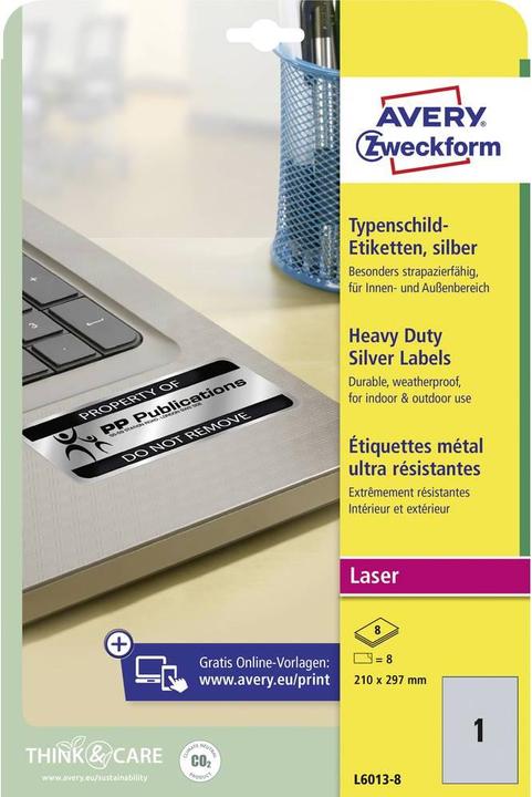 Produktbild Avery Typenschild-Etiketten