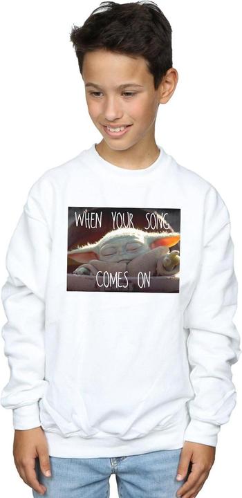 Produktbild Star Wars The Mandalorian The Child Song Meme Sweatshirt Jungen (116)