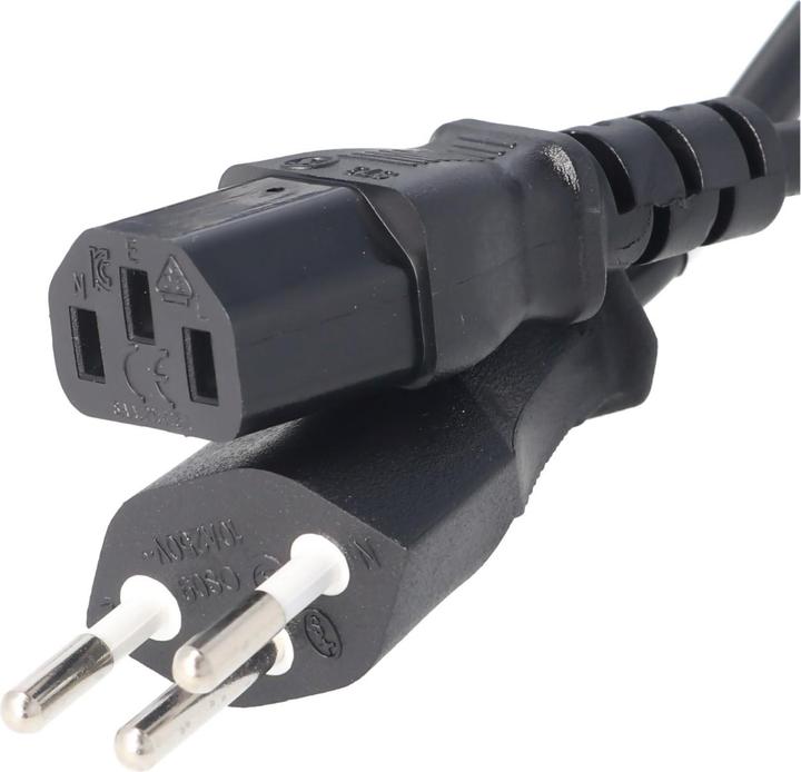 Immagine prodotto AccuCell Cavo di alimentazione con spina svizzera per presa IEC C13 (2 m)