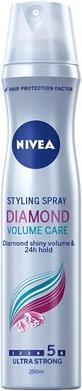 Actual product image NIVEA Hair Spray 250ML Diamond Volume Strengthens Hair With Volume (250 ml)