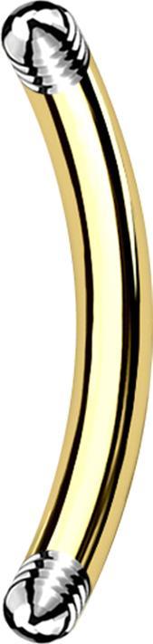 Immagine prodotto Star Piercing Micro banana stick placcato oro (Acciaio chirurgico 316L, senza ottone)