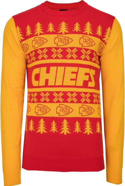 Foco NFL Ugly Sweater XMAS Strick Pullover Kansas City Chiefs - M (M)