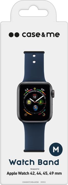 Actual product image Caseme M size band for Apple Watch 42/44/45/49mm (42 mm, 44 mm, 45 mm, 49 mm, Silicone)