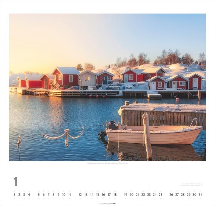Actual product image Schweden Kalender 2026 - Licht und Wasser (48 x 46 cm, German)