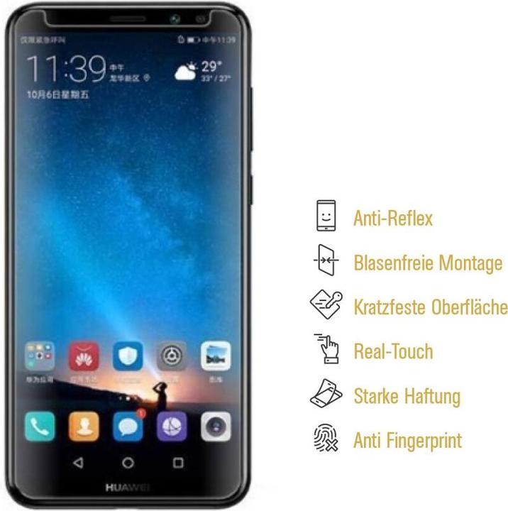 Produktbild Protectorking 6x Panzerfolie Anti-Shock matt entspiegelt (6 Stück, Huawei Mate 10 Lite)