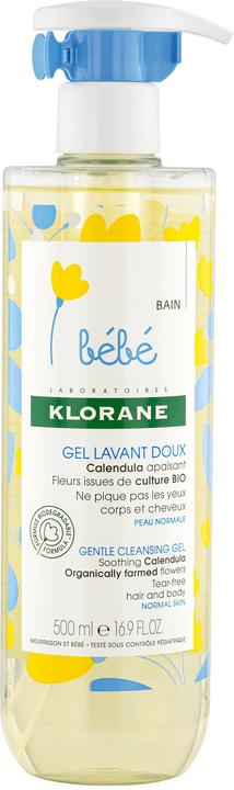 Actual product image Klorane Gentle cleansing gel with calendulaHair and body