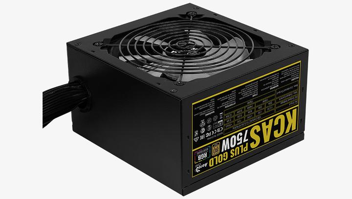 Actual product image AeroCool KCAS PLUS GOLD 750W - 750 W - 100 - 240 V - 47 - 63 Hz - 11-5.5 A - 130 (750 W)
