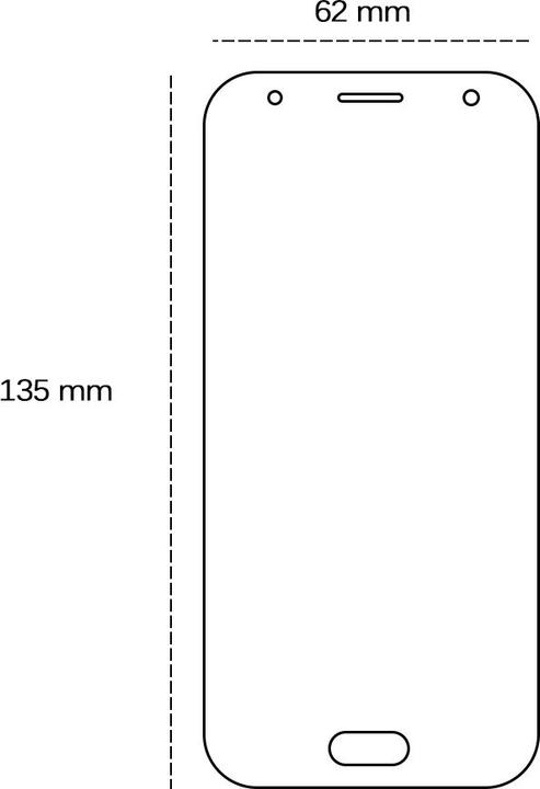 Produktbild OEM Gehärtetes Glas 2,5D für Samsung Galaxy J3 2017 (J330)