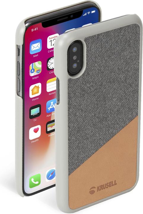 Produktbild Krusell Tanum Cover Apple iPhone XS nude/grau (Apple iPhone X)