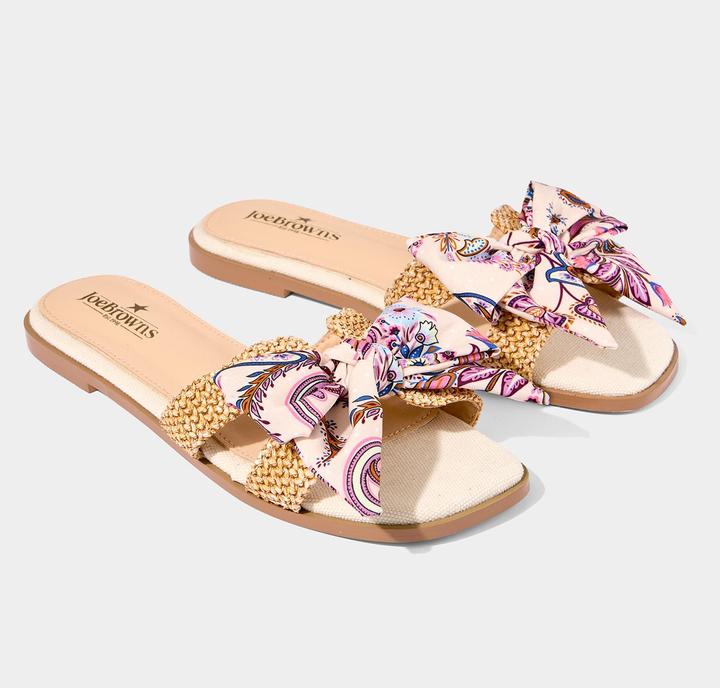 Produktbild Joe Browns Paisley Bow Woven Sole Sliders (41)