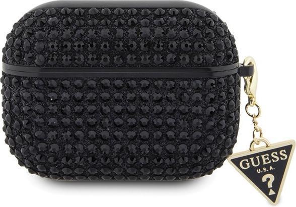 Immagine prodotto Guess GUAP2HDGTPK Cover per AirPods Pro 2 in nero/strass Triangolo Charm (Borsa per cuffie)