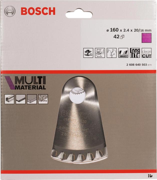 Produktbild Bosch Professional Zubehör PRO Multi Material Kreissägeblatt, 160 x 2,4 x 20 mm