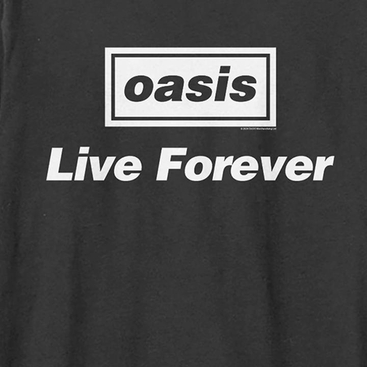 Actual product image Amplified Unisex Adult Live Forever Oasis T-Shirt (S)