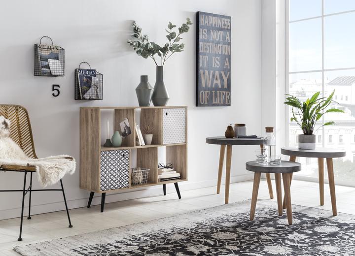 Produktbild Möbilia 4 offene Fächer, 2 Türen (98.5 x 29 x 87 cm)
