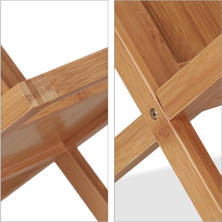 Actual product image Relaxdays Newspaper rack bamboo (40 x 30 x 40 cm)