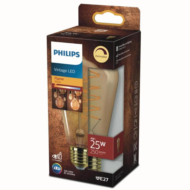Actual product image Philips LED EyeComfort (E27, 4 W, 250 lm, 1 x, F)