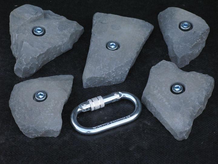 Actual product image KS Klettergriffe Birkkar climbing holds set (Black)