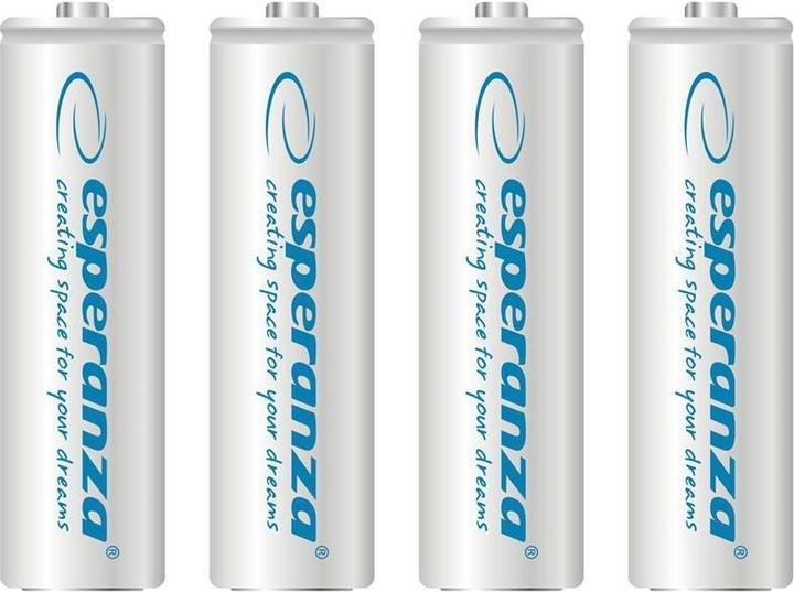 Actual product image Esperanza EZA104W Household Battery Rechargeable Battery Nickel Metal Hydride (NiMH) (4 pcs., AA, 2000 mAh)